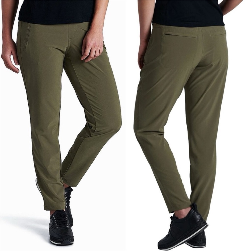 Kuhl Vantage Pants Pull On Mid Rise Outdoor UPF 50+ Lightweight Green Women's  M